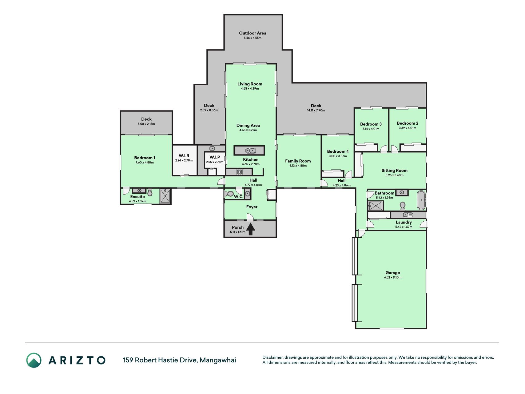 Floorplan of 159 Robert Hastie Drive, Mangawhai