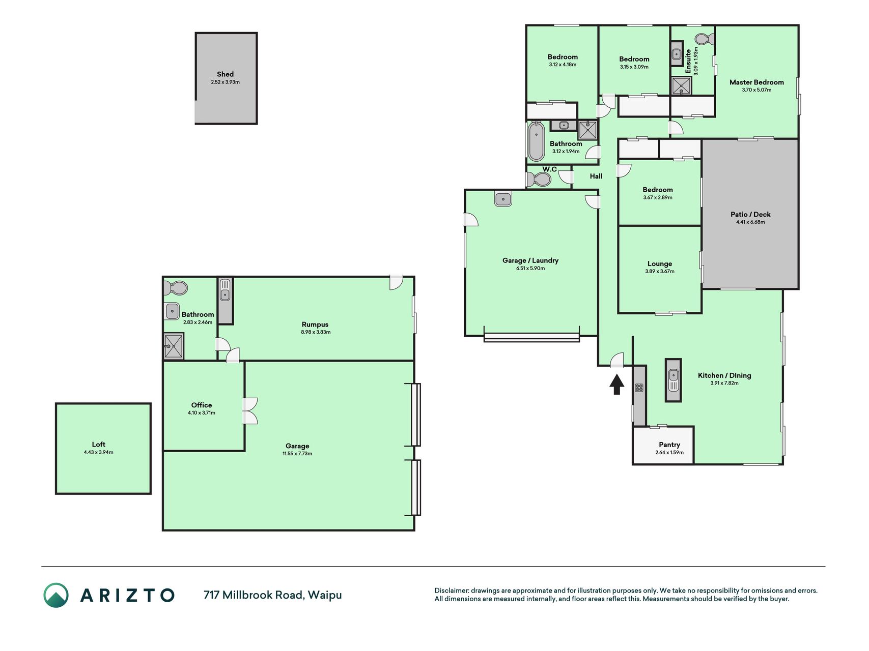 Floorplan of 717 Millbrook Road, Waipu