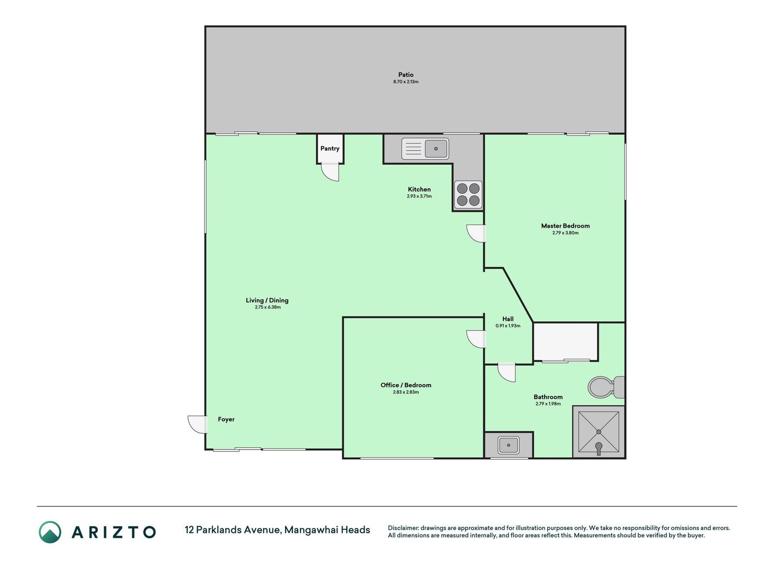 Floorplan of 12 Parklands Avenue, Mangawhai Heads
